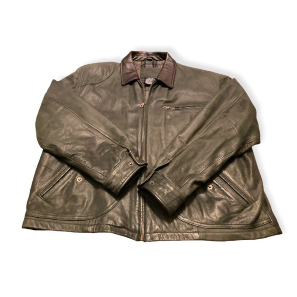 Men’s Leather Jacket  St John’s Bay size XXL